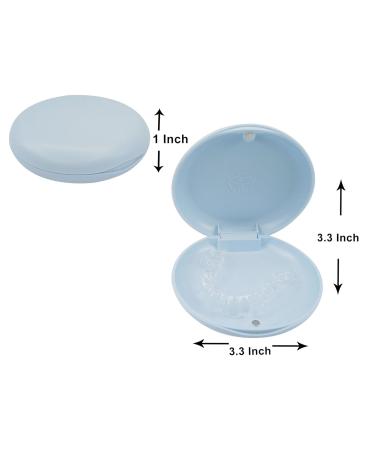 Buy SmileSupplies Slim Aligner Case - Sky Blue Aligner & Retainer Box with Cotton Bag (Pack of 2) | International Shipping Available - Buy Online on GoSupps.com