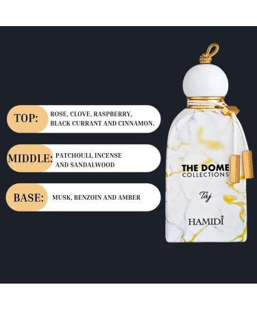 Hamidi THE DOME - TAJ Eau De Parfum Spray 100ML (3.4 OZ) - Long Lasting Perfume for Women & Men Ignite Your Sense With This Bold & Spicy Scent - Buy Online on GoSupps.com