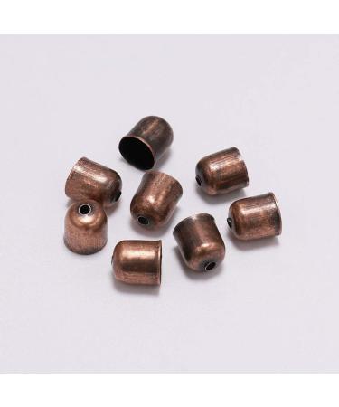 Heallily 300pcs Mixed Color Metal Cord End Caps for Jewelry Making | 5x6mm - DIY Art Crafts & Tassel Necklace Making - Buy Online on GoSupps.com