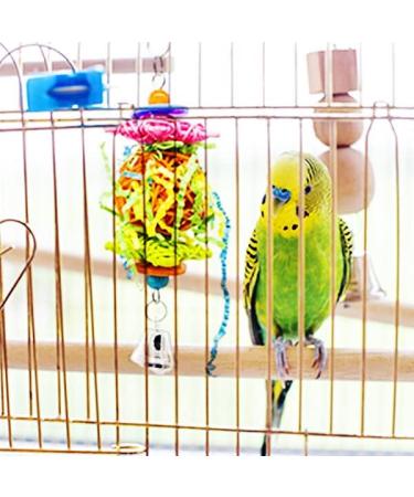 Bojafa Bird Toys For Budgie Parrot Toy - 10 Pack Hanging Budgies Play Stand Perch For Cage Natural Wooden Birds Swing Ladder Large Cockatiel Toy Accessories For African Grey Parrots Conure Parakeet - Buy Online on GoSupps.com