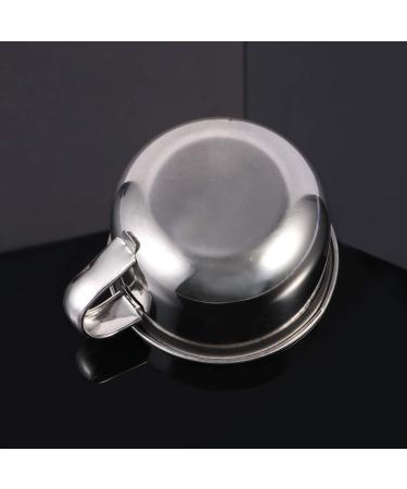FARUTA Men's Stainless Steel Shaving Soap Bowl & Mug Premium Shaving Cup with Handle for Ultimate Grooming - Buy Online on GoSupps.com