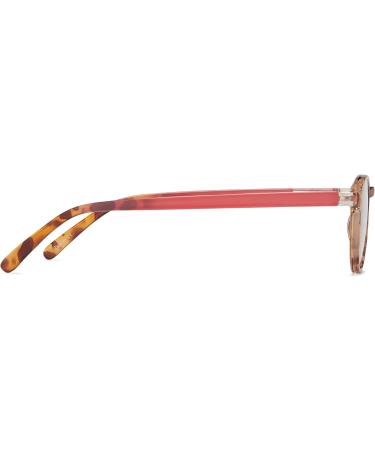 Buy Round Retro Lightweight Women's Reading Glasses (1.75 Pomegranate) with Soft Case | ICU Eyewear - International Shipping Available - Buy Online on GoSupps.com