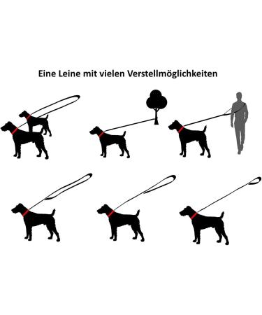 Buy Biothane Dog Leash - Adjustable Black Hook for Small & Large Dogs | 2m to 5m Options | Blue 2.40m x 13mm - Buy Online on GoSupps.com