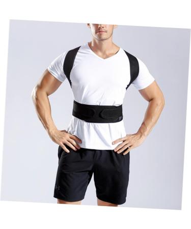 KALLORY Lumbar Support Belt for Women & Men - Posture Brace for Back Pain Relief - Adjustable Black Supportive Tape - Buy Online on GoSupps.com