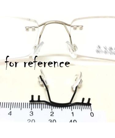 CASOTA Replacement Eyeglass Nose Pad Holder - Rimless Glasses Metal Frame Part - Pink Nose Bridge Replacement for Eyewear - Buy Online on GoSupps.com