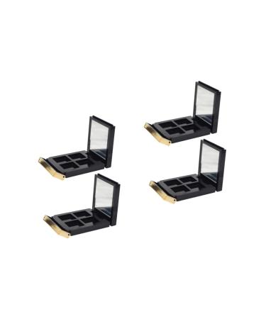 FOMIYES 4 Pcs Eye Shadow Box Traveling Makeup Case Eye Make up Pallet Empty Makeup Case Loose Powder Square 6.15x5.09cmx2pcs As Shownx2pcs