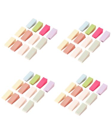 Beaupretty 96 pcs Nail Gradient Sponge mini applicator wedges nail brush puff face sponge for makeup blending sponges for makeup Sponges Brush cosmetic sponge nail paint manicure foundation