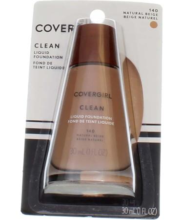 CoverGirl Clean Normal Skin Foundation 140 Natural Beige - 1 oz - Buy Online on GoSupps.com