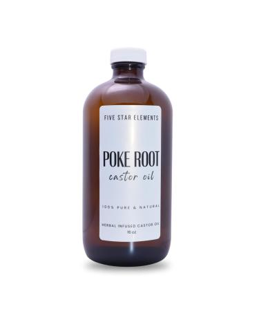 Five Star Elements Poke Root Castor Oil 16 Ounce REFILL