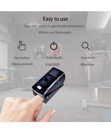 PRCMISEMED Pro Sports & Aviation Pulse Oximeter Finger Monitor with Lanyard - OLED Black - Buy Online on GoSupps.com