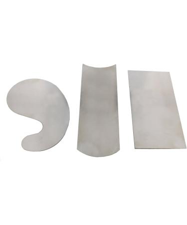 DCT Carbon Steel Scraper 3-Piece Set - Rectangular, Concave, Convex, Gooseneck Curved Wood Cabinet Scrapers - Buy Online on GoSupps.com