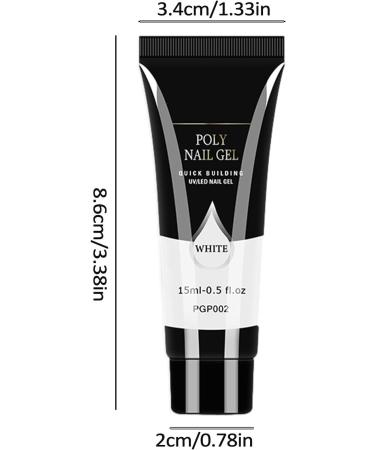 Gel Builder for Nails Professional LED Hard Gel Builder | Nail Extension Nail Gel Professional Easy to Use Long-Lasting Art Nail Glue for Salon Easy at Home for Natural Rowces Pgp002 - Buy Online on GoSupps.com