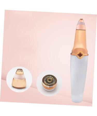 BATHVEVE 1 Piece Womens Hair Remover Durable Eyebrow Trimmer Lightweight Ergonomic White Suitable for Face Lips Chin Cheeks - Buy Online on GoSupps.com