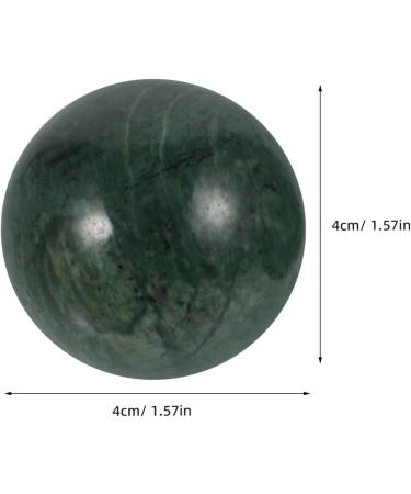 Baluue 2 Pieces Jade Baoding Exercise Balls - 40mm Green Chinese Stress Relief & Hand Massage Balls for Health - Buy Online on GoSupps.com