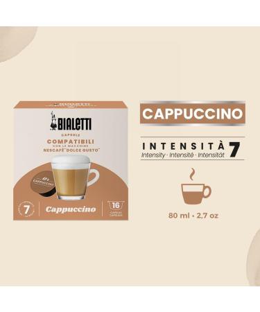 Bialetti Caf Dolce Gusto compatible capsules - Cappuccino - 16 Capsules - Buy Online on GoSupps.com