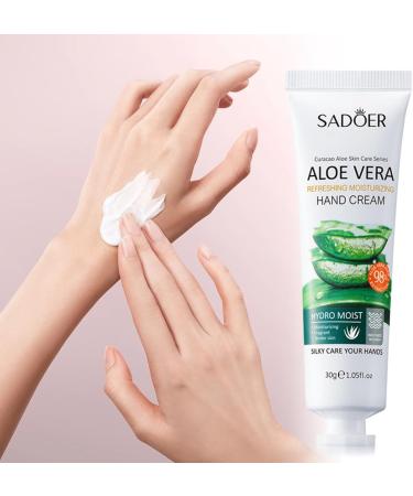 BakerMiche 30g x 10pcs Aloe Vera Hand Cream Moisturizing Hand Lotion Travel Size Nourishing Hand Cream Set Suitable for All Skin Types - Buy Online on GoSupps.com