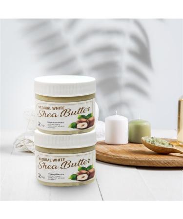 Raw African Shea Butter Travel Size 2 oz Pure Unrefined Shea Butter for Skin Hair & Face Traditional Plant-Based Body Cream for Dry Rough Areas - White White Shea Butter - Buy Online on GoSupps.com