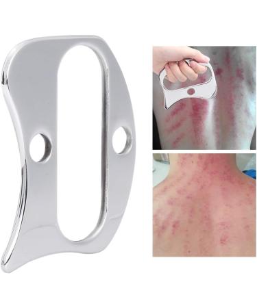 Verdant Touch Stainless Steel Gua Sha Massage Plate - Pain Relief Scraping Tool for Body Therapy - Buy Online on GoSupps.com
