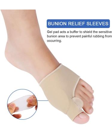 Haofy Bunion Corrector - 2-in-1 Bunion Protector with Gel Pads for Day and Night Relief - Buy Online on GoSupps.com