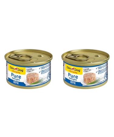 Gimdog Pure Delight Thuna - Proteiner Dog Nack with a delicate fish in a delicious jelly - 12 doses (12 x 85 g) (pack with 2) 12 x 85 g (pack with 2) tuna