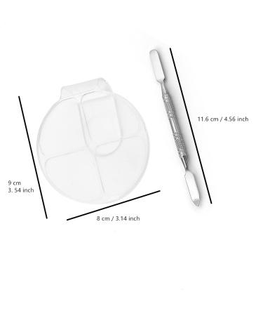 RUITASA Hand Makeup Mixing Palette with Stainless Steel Rod - Nail Art Manicure Palette - Buy Online on GoSupps.com