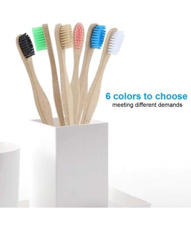 Eco-Friendly Bamboo Toothbrush for Adults - Soft Hair Sustainable Red Color - Buy Online on GoSupps.com