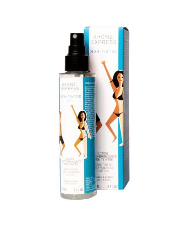 BRONZ'EXPRESS | Lotion Auto-Bronzante 150 ml | Autobronzant Visage et Corps | Sans Teinte Bronzage Naturel Progressif | Marque Iconique Familiale Fran aise Depuis 1960 | Nouveau Format Non Teint 150 ml (Lot de 1)