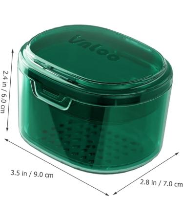 Frcolor Retainer Storage Box - Reusable Teeth Container for Prosthesis Travel-Friendly Crystal Bowl Case for False Teeth - Buy Online on GoSupps.com