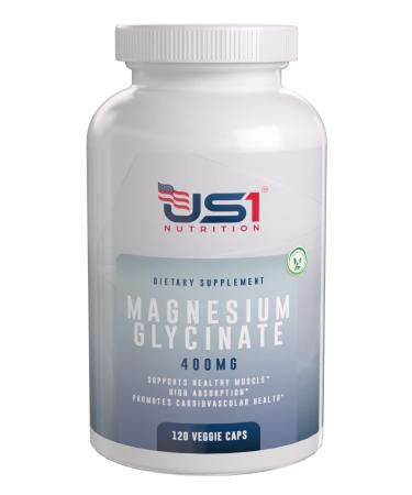 Magnesium Supplement 400mg. High Absorption. 120 Veggie Capsules