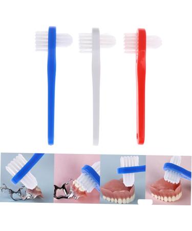 Buy Minkissy 9 STK Portable Denture Cleaner & Prosthesis Brush - Effective Double-Sided Cleaning Device for Impeccable Oral Hygiene - Buy Online on GoSupps.com