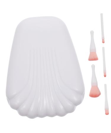 FRCOLOR 15 Pcs Eyeshadow Brush Mini Blush Brush Birthday Hair Bow Nail Lint Free Pads Highlighter Brush Contouring Brush Soft Makeup Brush Contour Brush Mix Face Brush Travel Nylon White