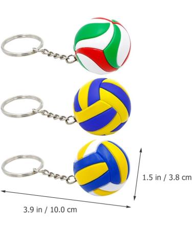 Ifundom 3D Volleyball Key Pendant - Sportball Keychain for Bags & Backpacks | 3 Pieces Hanging Volleyball Trailer - Buy Online on GoSupps.com