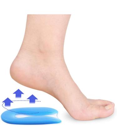 Heallily Silicone Gel Heel Cups - U-Shaped Soft Cushion Shoes Pads for Heel Pain - Shock Absorbing Support - Size S (1 Pair) - Buy Online on GoSupps.com