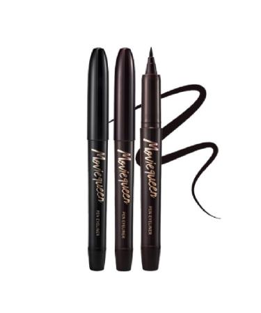 KARADIUM Movie Queen Pen Eyeliner  Made in Korea (Black Color.)