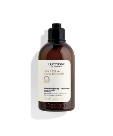 L'OCCITANE - Apr s-Shampoing Force & Volume - 250 ml - Cheveux fins et fragiles - Fabriqu en France