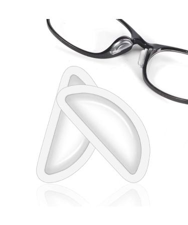 Eyeglass Nose Pads, Soft Silicone Adhesive Air Chamber Glasses Nose Pads, 3.5mm Heighten Nose Pads for Plastic Frames, 12 Pairs (Clear) - Buy Online on GoSupps.com