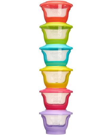 Vital Baby NOURISH Store & Wean Pots - Leakproof Storage Pots for Weaning & Snacks - 6pk 2oz / 60ml - Buy Online on GoSupps.com