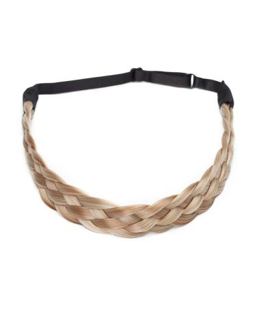 Premium Hair Braids Extensions - Chunky Wide Headband for Women & Girls - Honey Blonde & Light Blonde Mix - Buy Online on GoSupps.com