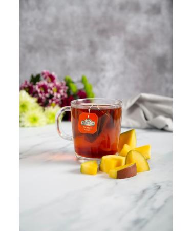Ahmad Tea Mango Magic - Black Tea with Real Mango Pieces - 20 Individually Packaged Aroma-Sealed Tea Bags - Premium Quality Fruit Tea - Buy Online on GoSupps.com