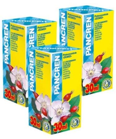 Pancren Phyto Concentrate - Pack of 3 - 21 Day Course - Natural Plant Extracts - Effective Pancreas and Gallbladder Regeneration