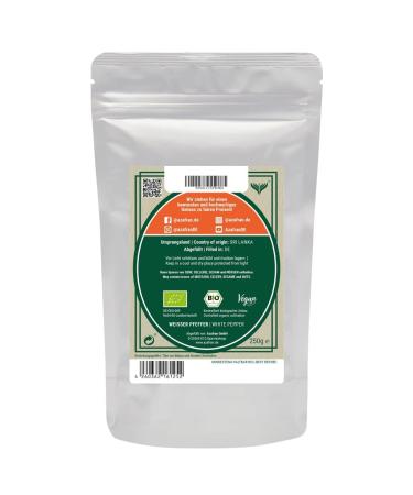 Buy Azafran Organic Whole Peppercorns - White Pepper for Mills - 250g Pack | International Shipping Available - Buy Online on GoSupps.com