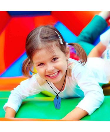 5-Piece Sensory Chewing Necklace Set | Food-Grade Silicone Dinosaur Skull Biting Toys for Autism & ADHD Relief - Buy Online on GoSupps.com