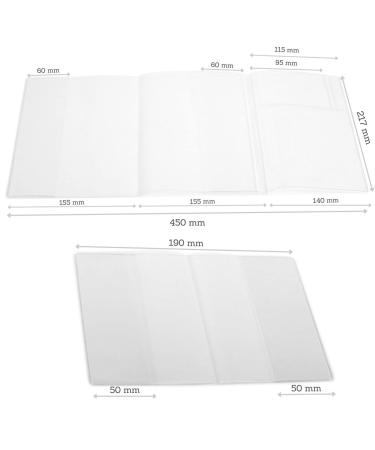 Mikalino Premium U-Book Transparent 3-Part Personalizable Cover | Rabbit Motif Vaccination Passport Protector - 7011_hase - Buy Online on GoSupps.com