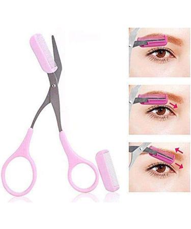 Eyebrow Trimmer Scissors with Mini Comb | Perfect Tool for Shaping and Trimming Eyebrows at Home | Makeup Tools for Men and Women - Buy Online on GoSupps.com