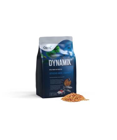 OASE Dynamix Sticks Mix Plus Snack 8 L, Pond Fish Food, Promotes Scale Formation, Ideal for Mixed Breeding of Natural Coloured Fish and Goldfish
