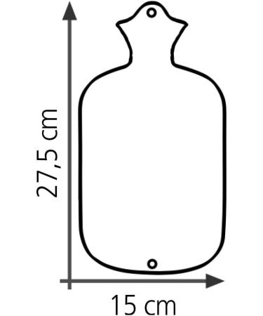 0.8 Litre Rubber Hot Water Bottle with Knitted Cotton Cover | Good Star - Perfect for Soothing Relief & Comfort - Buy Online on GoSupps.com