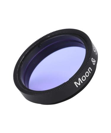 1.25 inch Moon Filter,Aluminum Alloy Sky Glow & Moon Filter Optical Glass for Telescope Eyepiece Cuts Light Pollution