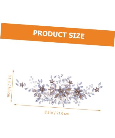 Mikinona Headgear Wedding Headpiece for Bride Bridal Headpieces Pearl Hair Comb Bride Headdress Wedding Hair Comb Bridal Flower Hair Comb Wedding Headdress Wedding Bridal Hair Comb - Buy Online on GoSupps.com