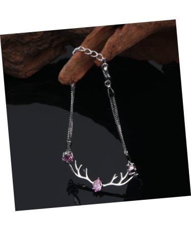 CALLARON 3pcs Jewelry Pendant Gift Antlers Miss Crystal White 18.5*1.5cmx3pcs Redx3pcs - Buy Online on GoSupps.com