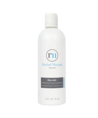 Rachel Moayer Glycolic Perfecting Facial Cleanser Exfoliating Face Wash with 12% Glycolic Acid Clears and Prevents Acne for All Skin Types Gentle Daily Facial Cleansing for Women & Men